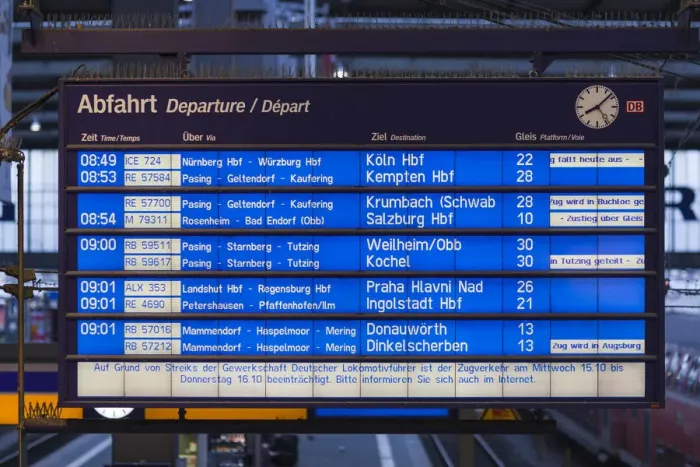 Framed Print : Germany, Bavaria, Munich, Hauptbahnhof, Main Train Station, train schedule board Framed Print : Germany, Bavaria, Munich, Hauptbahnhof, Main Train Station, train schedule board
