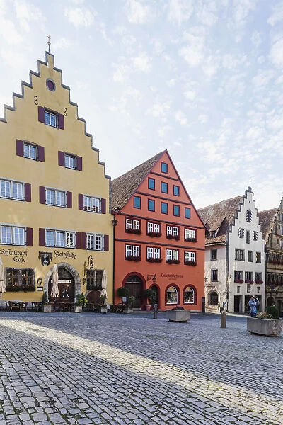 Germany, Bavaria, Romantic Road, Rothenburg ob der Tauber, Restaurants and Cafes in