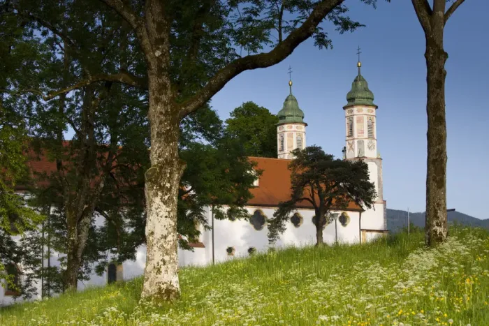 Framed Print : Germany, Bayern  /  Bavaria, Bad Tolz, Hillside church