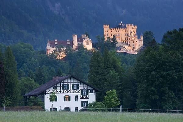 Germany, Bayern  /  Bavaria, Deutsche Alpenstrasse, Schwangau, Schloss Hohenschwangau