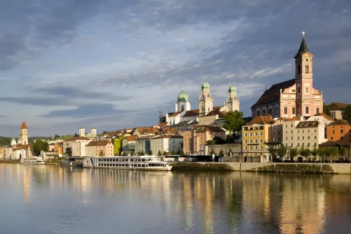 Framed Print : Germany, Bayern / Bavaria, Passau, Danube River, St Framed Print : Germany, Bayern / Bavaria, Passau, Danube River, St