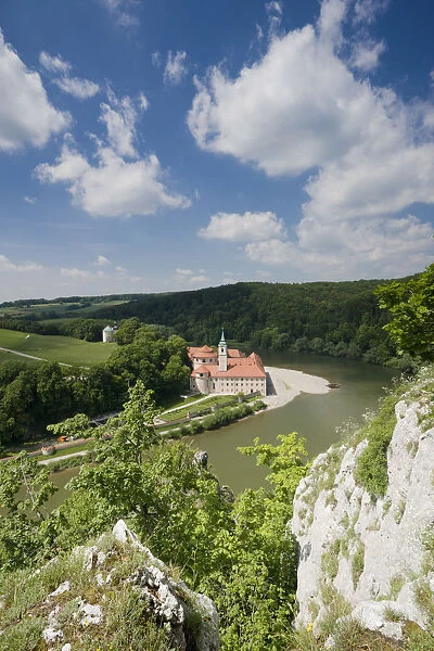 Germany, Bayern  /  Bavaria, Weltenburg, Klosterschenke Weltenburg monastery by the Danube