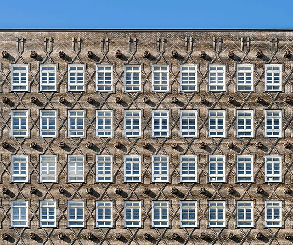 Germany, Hamburg, Altstadt (old town). Sprinkenhof historic brick exprssionist office