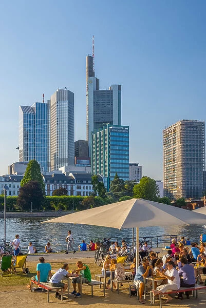 Germany, Hessen, Frankfurt Am Main, City Skyline across River Main