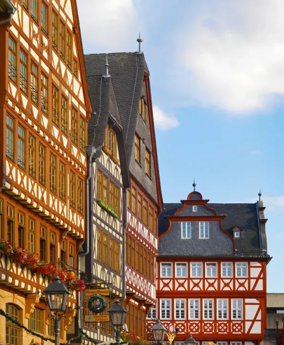 Framed Print : Germany, Hessen, Frankfurt Am Main, Romerplatz Framed Print : Germany, Hessen, Frankfurt Am Main, Romerplatz