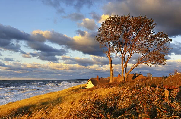 Germany, Mecklenburg-Western Pomerania, Baltic Sea, Darss, Beach house at Ahrenshoop