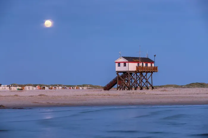 Framed Print : Germany, North Sea coast, Schleswig-Holstein, St. Peter-Ording beach Framed Print : Germany, North Sea coast, Schleswig-Holstein, St. Peter-Ording beach