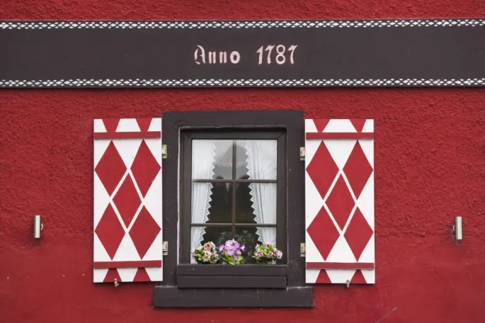 Framed Print : Germany, Rheinland-Pfalz, Boppard, building detail Framed Print : Germany, Rheinland-Pfalz, Boppard, building detail