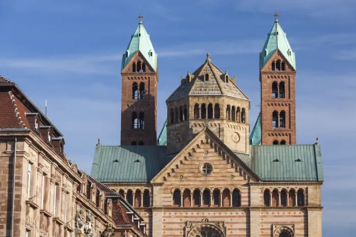 Framed Print : Germany, Rheinland-Pfalz, Speyer, Dom cathedral, exterior Framed Print : Germany, Rheinland-Pfalz, Speyer, Dom cathedral, exterior