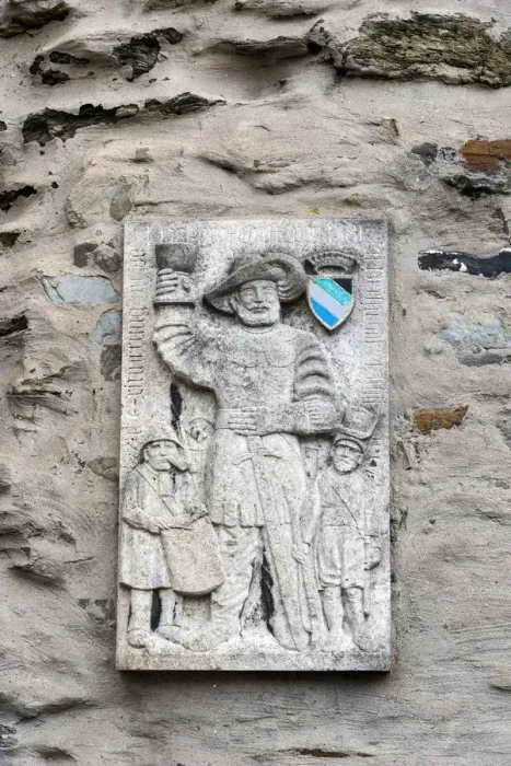 Framed Print : Germany, Rhineland Palatinate, Braubach, relief on the Pankgrafenturm Framed Print : Germany, Rhineland Palatinate, Braubach, relief on the Pankgrafenturm