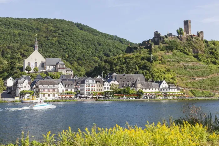 Framed Print : Germany, Rhineland-Palatinate, Moselle, Beilstein and Metternich Castle Framed Print : Germany, Rhineland-Palatinate, Moselle, Beilstein and Metternich Castle