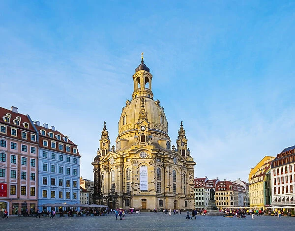 Germany, Saxony, Dresden, Altstadt (Old Town). Dresdner Frauenkirche (Church of Our Lady)