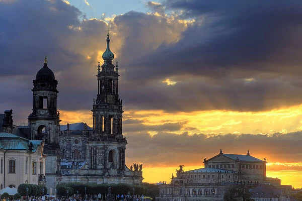 Germany, Saxony, Dresden, Old town