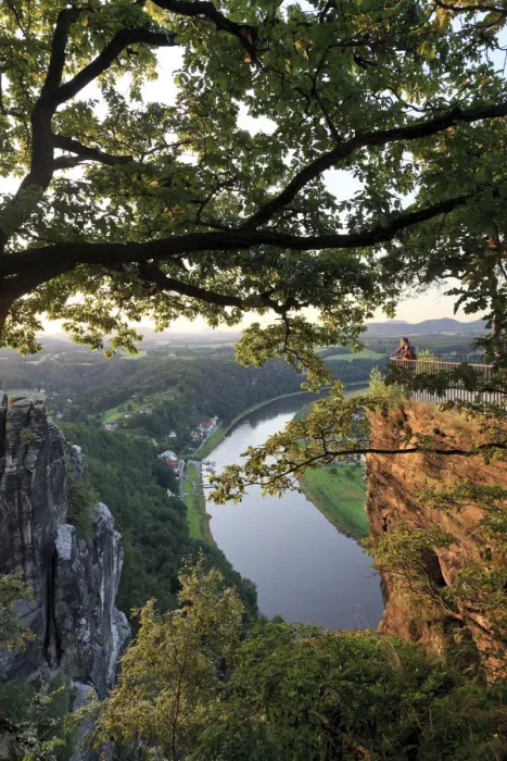 Framed Print : Germany, Saxony, Dresden, Saxon Switzerland National Park (Sachsische schweiz), Bastei