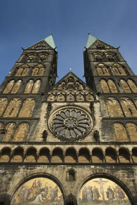 Framed Print : Germany, State of Bremen, Bremen, Dom St. Petri cathedral