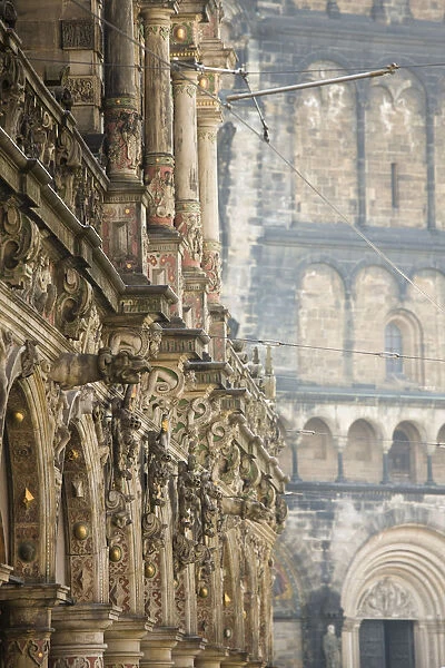 Germany, State of Bremen, Bremen, detail of the Town Hall