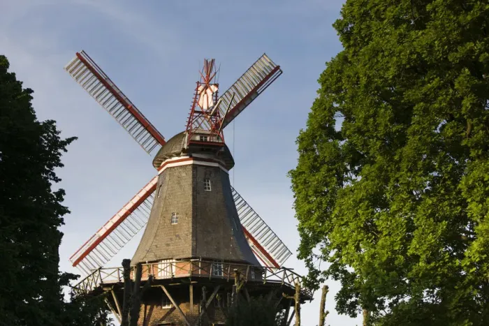 Framed Print : Germany, State of Bremen, Bremen, Town Windmill Framed Print : Germany, State of Bremen, Bremen, Town Windmill