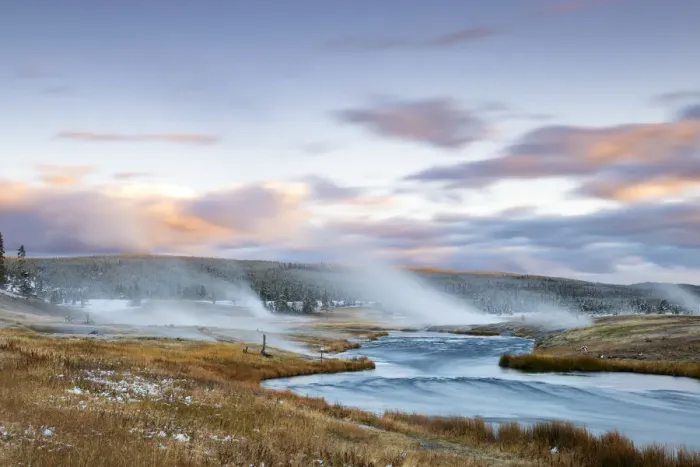 Framed Print : Geysers on the Firehole river, Midway Geyser Basin, Yellowstone National Park, Wyoming Framed Print : Geysers on the Firehole river, Midway Geyser Basin, Yellowstone National Park, Wyoming
