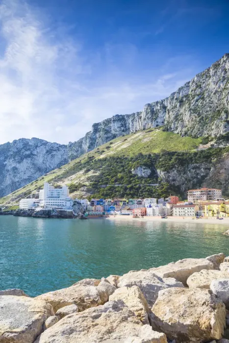 Framed Print : Gibraltar, Catalan Bay