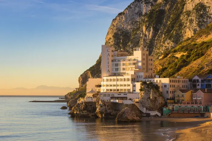 Framed Print : Gibraltar, Catalan Bay, The Caleta Hotel Framed Print : Gibraltar, Catalan Bay, The Caleta Hotel