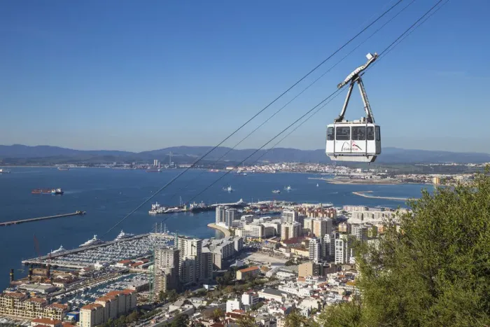 Framed Print : Gibraltar, Rock of Gibraltar, Cable car Framed Print : Gibraltar, Rock of Gibraltar, Cable car