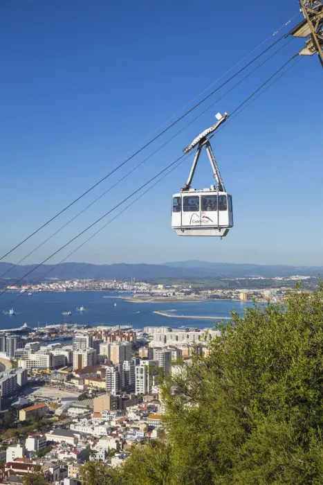 Framed Print : Gibraltar, Rock of Gibraltar, Cable car Framed Print : Gibraltar, Rock of Gibraltar, Cable car
