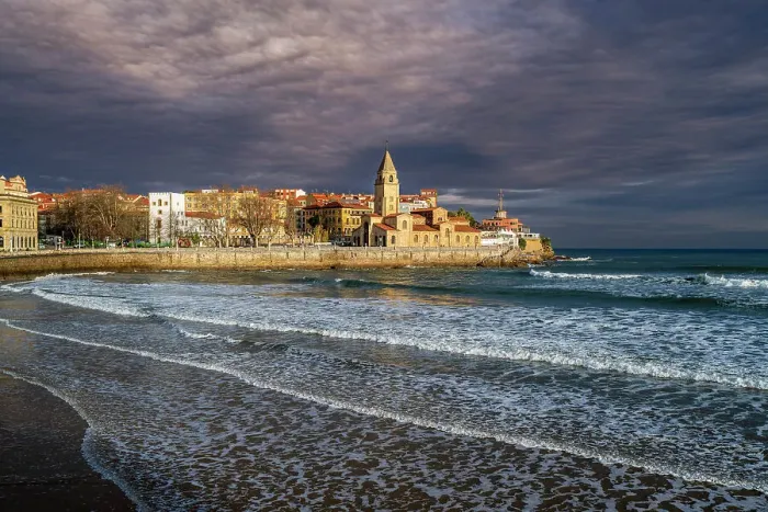 Framed Print : Gijon, Asturias, Spain