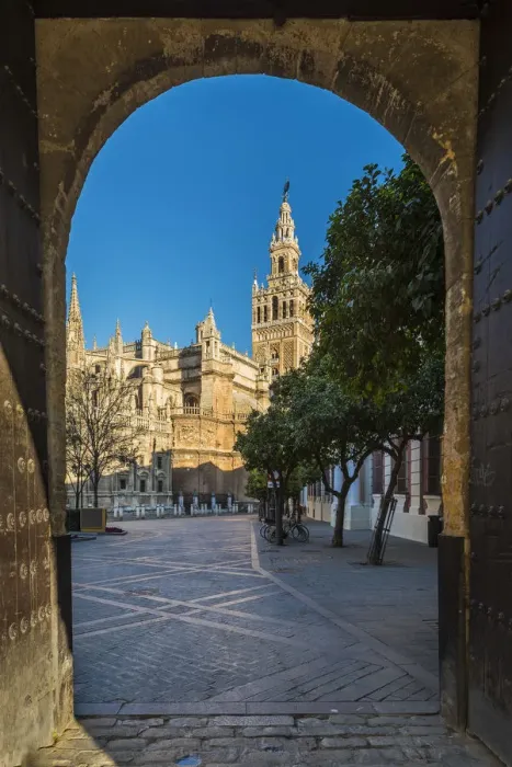 Framed Print : Giralda bell tower, Cathedral, Seville, Andalusia, Spain Framed Print : Giralda bell tower, Cathedral, Seville, Andalusia, Spain