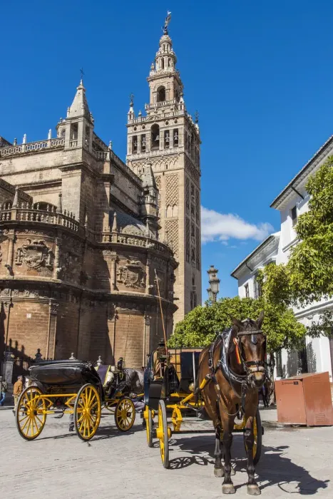 Framed Print : Giralda bell tower, Cathedral, Seville, Andalusia, Spain