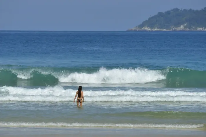 Framed Print : Girl in the surf, Ilha Grande, Rio de Janeiro, Brazil, South America Model release 0338 Framed Print : Girl in the surf, Ilha Grande, Rio de Janeiro, Brazil, South America Model release 0338