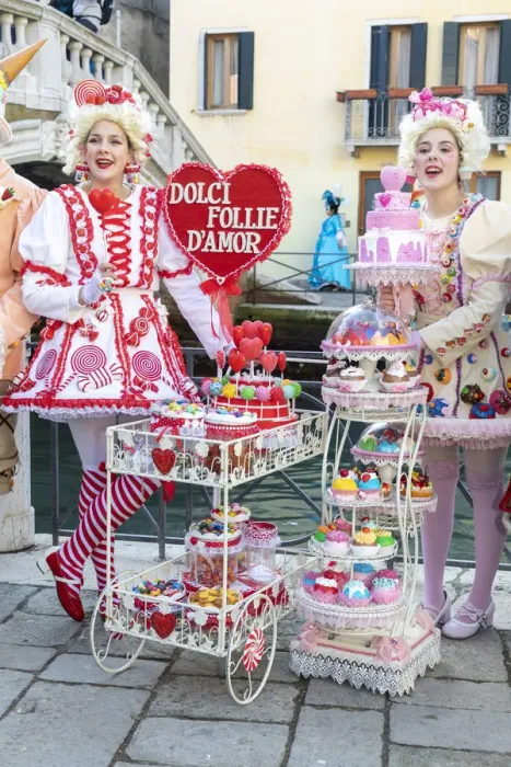 Framed Print : Two girls pose as pastry sellers during the Venice Carnival, Venice; veneto; Italy Framed Print : Two girls pose as pastry sellers during the Venice Carnival, Venice; veneto; Italy