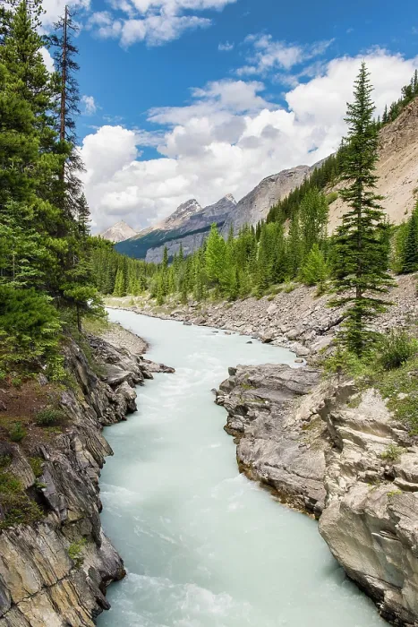 Framed Print : Glacial waters in Mistaya Canyon, Banff National Park, Alberta, Canada Framed Print : Glacial waters in Mistaya Canyon, Banff National Park, Alberta, Canada