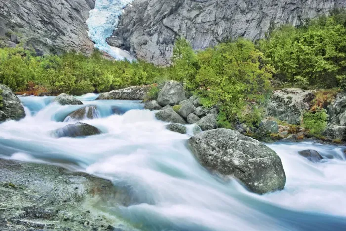 Framed Print : Glacier brook at Brigsdalsbreen - Norway, Sogn og Fjordane, Jostedalsbreen Framed Print : Glacier brook at Brigsdalsbreen - Norway, Sogn og Fjordane, Jostedalsbreen