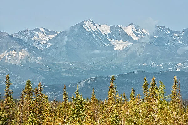 Glaciers. Kluane Ranges, the easternmost of the St Elias Mountains. Kluane National Park, Yukon, Canada