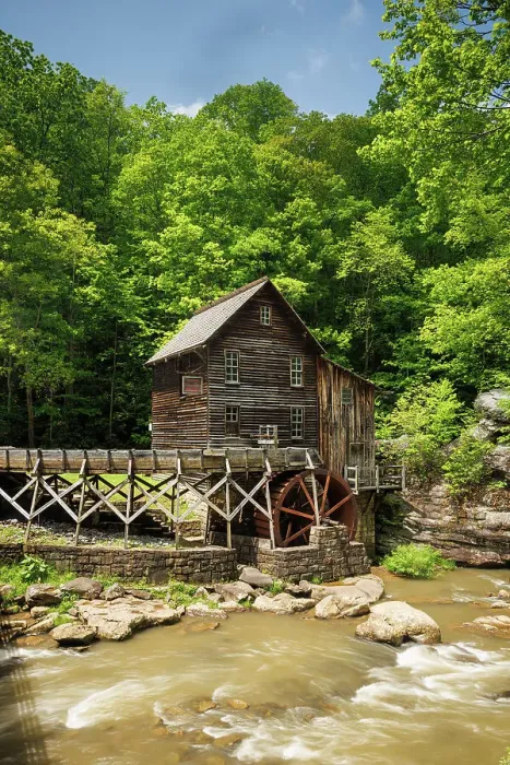 Framed Print : Glade Creek Grist Mill, Babcock State Park, West Virginia, USA Framed Print : Glade Creek Grist Mill, Babcock State Park, West Virginia, USA