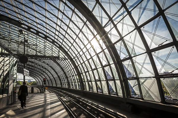 Glass dome of Berlin Central Station, Berlin, Germany