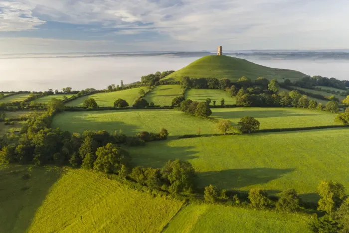 Framed Print : Glastonbury Tor on a sunny September misty morning, Glastonbury, Somerset, England. Autumn (September) 2020 Framed Print : Glastonbury Tor on a sunny September misty morning, Glastonbury, Somerset, England. Autumn (September) 2020