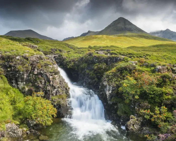 Framed Print : Glen Brittle Waterfall, Isle of Skye, Scotland Framed Print : Glen Brittle Waterfall, Isle of Skye, Scotland
