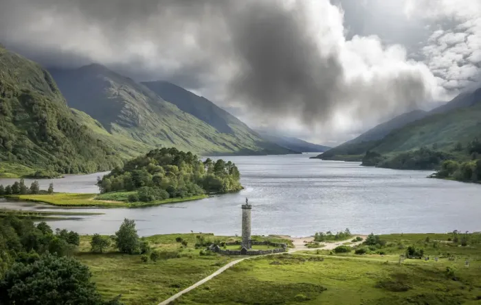 Framed Print : Glenfinnan Monument on Loch Shiel, Highlands, Scotland, Great Britain Framed Print : Glenfinnan Monument on Loch Shiel, Highlands, Scotland, Great Britain