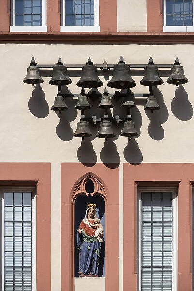 Glockenspiel at Steipe, main market, Treves, Mosel valley, Rhineland-Palatinate, Germany