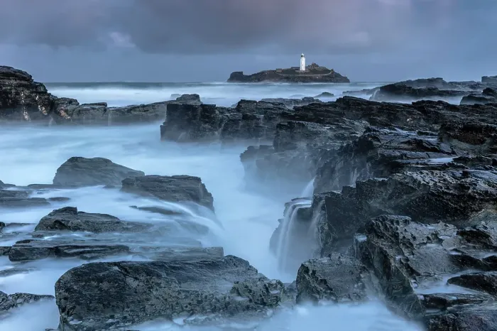 Framed Print : Godrevy Lightrhouse and Godrevy Island, near Hayle, North Cornwall, England Framed Print : Godrevy Lightrhouse and Godrevy Island, near Hayle, North Cornwall, England