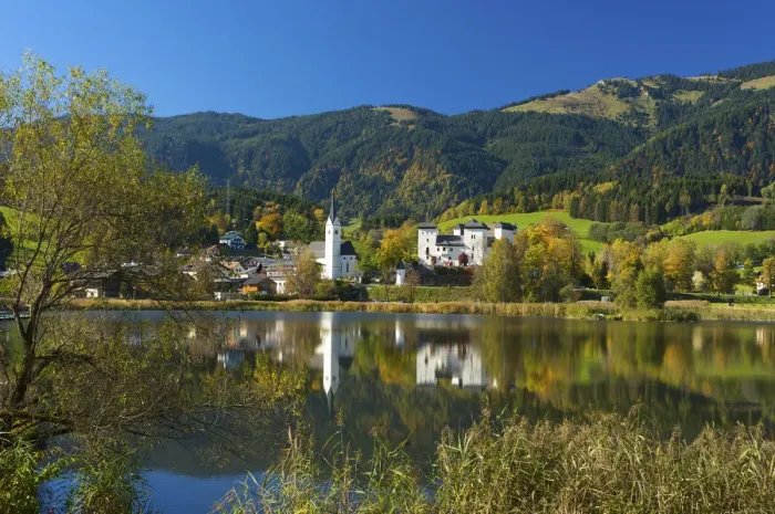 Framed Print : Goldegg in Pongau Salzburger Land, Austria