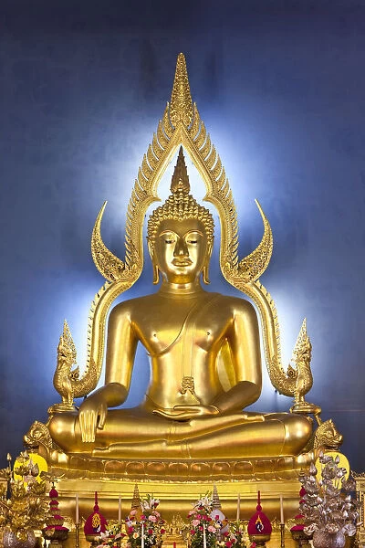 Golden Buddha Statue, Wat Benjamabophit (Marble Temple), Bangkok, Thailand