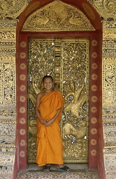 Golden City Monastery (Wat Xieng Thong)  /  Novice Monk