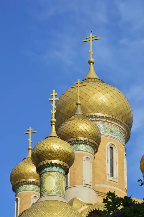 Framed Print : The golden domes of St. Nicholas Orthodox Church. Bucharest, Romania Framed Print : The golden domes of St. Nicholas Orthodox Church. Bucharest, Romania