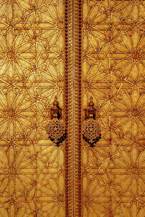 Framed Print : Golden door in Fez, Morocco Framed Print : Golden door in Fez, Morocco