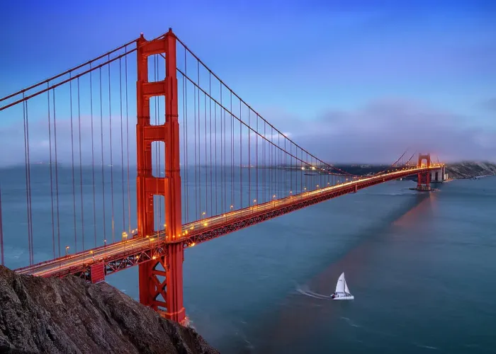 Framed Print : Golden Gate Bridge fog rolling in San Francisco California, USA Framed Print : Golden Gate Bridge fog rolling in San Francisco California, USA
