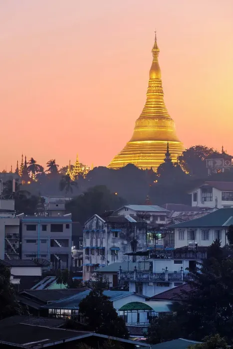 Framed Print : The golden stupa of the Shwedagon Pagoda (Shwedagon Zedi Daw) at twilight, Singuttara Hill, Yangon, Myanmar. It is considered the most sacred Buddhist pagoda in the country Framed Print : The golden stupa of the Shwedagon Pagoda (Shwedagon Zedi Daw) at twilight, Singuttara Hill, Yangon, Myanmar. It is considered the most sacred Buddhist pagoda in the country