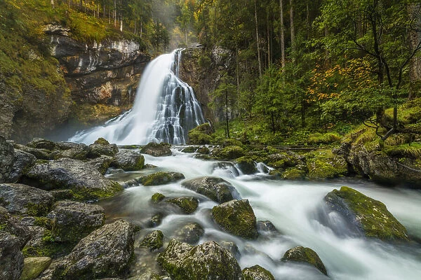 Gollinger Waterfall, Golling on the Salzach, Salzburger Land, Austria