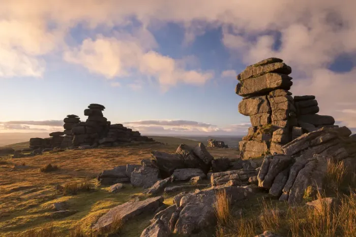 Framed Print : Gorgeous evening light at Great Staple Tor in Dartmoor, Devon, England. Winter (January) Framed Print : Gorgeous evening light at Great Staple Tor in Dartmoor, Devon, England. Winter (January)